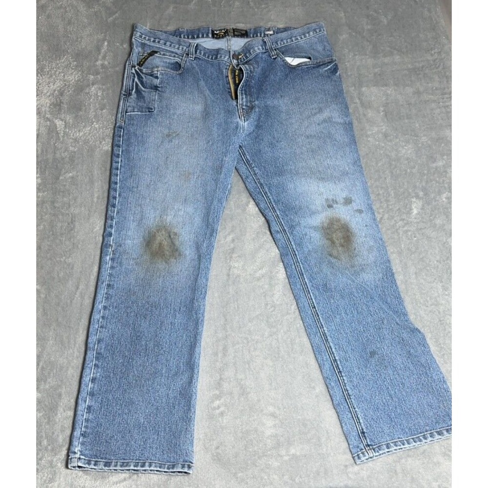Ariat Rebar M4 Relaxed Boot Men's Medium/Dark Wash Denim Jeans Size 40x32